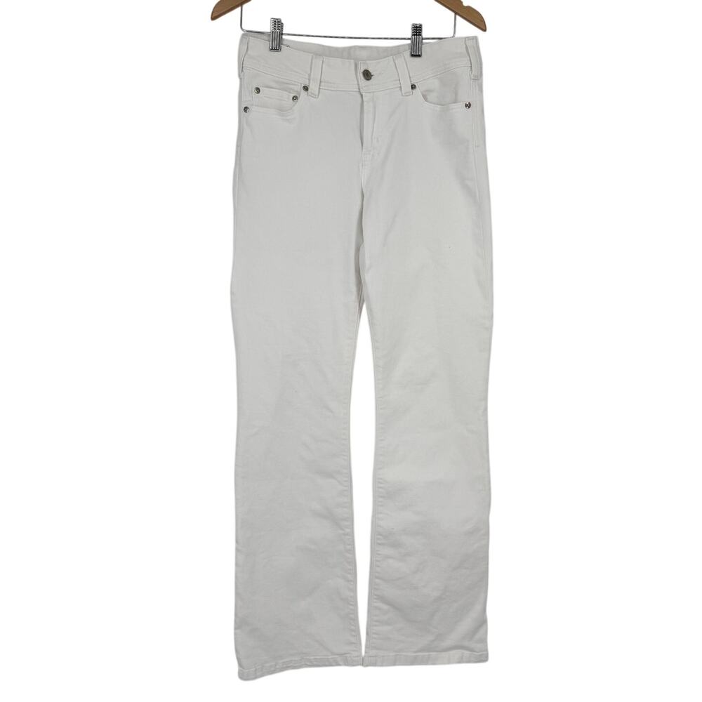 Gap 70's Flare Low Rise Jeans SZ 6 Long White